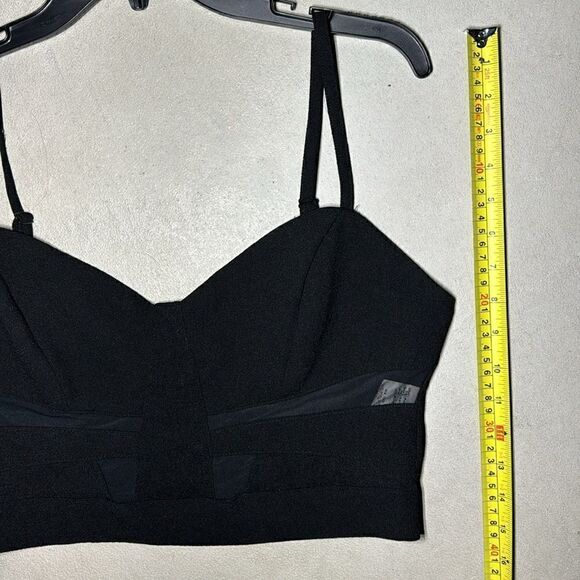 ANGL Black Bralette/Crop Top Women's Size Large - Picture 6 of 7